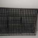 MidWest Homes for Pets Medium Wabbitat Rabbit Cage, Grid Mesh Floor, Removable Tray, Top & Front Door Access, Rust Resistant Finish, No Tools Required (37.0"L x 19.0"W x 20.0"H, Black)