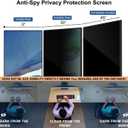 Hanging Computer Privacy Screen Protector Shield Compatible for 23/24 Inch Widescreen Desktop Monitor -Anti Glare & Blue Light Filter-Hanging Design for Easy On/Off