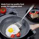 2 x Spatula, Metal Spatula for Kitchen, Stainless Steel Slotted Turner, Hollow Handle Heat-Resistant Design, Ergonomic Dual-Handed Grip, Gift for Family