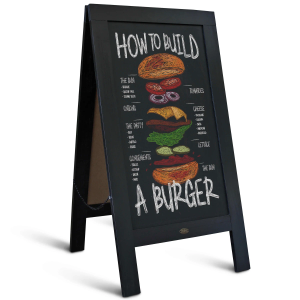 Rustic Magnetic A-Frame Chalkboard Sign - 20" x 40"