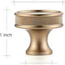 Ravinte 15 Pack 1-1/5"(30mm) Champagne Bronze Cabinet Knobs Knurled Dresser Drawer knobs Kitchen Cupboard Handles for Cabinet Hardware
