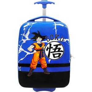 Bioworld Dragon Ball Super Goku Kanji Blue 16.5" 2-Wheeled Luggage