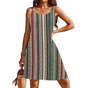 Doreyi Bathing Suit Cover Up for Women Summer Fashion 2024 Scoop Neck Beach Wear for Women Stripe Beach Coverup (S)
