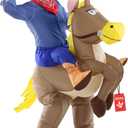 Morph Inflatable Horse Costume Adult, Blowup Riding Horse Costume, Halloween Costumes For Men, One Size