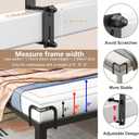 DELLAN Mattress Slide Stopper, Corner Non-Slip Mattress Gripper Retainer Bar, Holder for 1.75"x 2.9" Metal Bed Frame to Prevent Sliding (2 Pack)