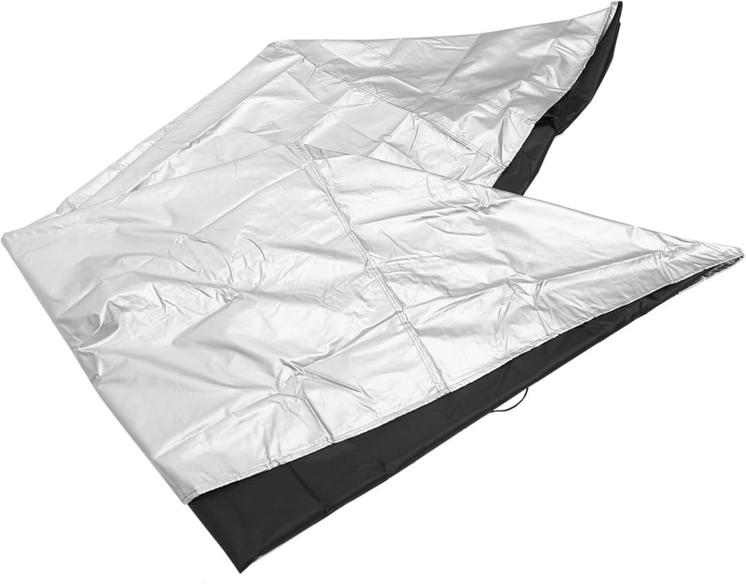 Homoyoyo Outdoor Cover Desk Chair Table Cover 160x160x80cm Silver and Versatile for