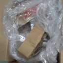 Luvkczc Semi Flush Mount Ceiling Light, Modern Glass Ceiling Light Fixture, Vintage Black Lighting for Kitchen Entryway Hallway Bathroom Bedroom Foyer, 3 Light E12 Socket