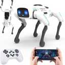 SANCO Smart Robot Dog - Remote Control Robots Pets with APP Programming, Smart and Realistic Robotic Puppy, Interactive Actions and Perform Trick, Ideal Gifts for Kids Boys Adults