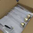 2PCS Gold Floor Candelabra,5 Arm Candle Holder Tall Floor Candle Holder with Acrylic Lampshade for Wedding Table Birthday Party Home Decoration Fit LED Taper Candles