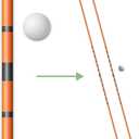 Elevate & Co. Golf Alignment Sticks 36 Training Aid with Ball Placement Lines, 3 in 1 Trainer | Improve Posture & Perfect Swing Accuracy