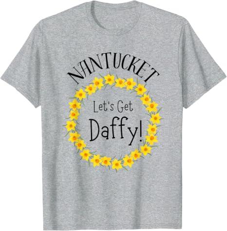 Nantucket Daffodil Let's Get Daffy T-Shirt (Color: Heather Grey, L)