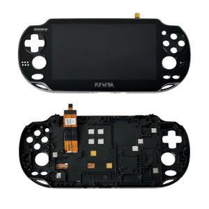Rinbers BLACK LCD Screen Display Touch Panel Glass Digitizer Assembly with Frame Combo Replacement for Playstation PS Vita 1000 1001 PSV PCH-1001 PCH-1101