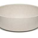 Loving Pets - Dolce Bamboo - Eco-Friendly Pet Bowls & Dishes for Dog, Cats, Puppy Food and Water Bowl -Sustainable and Dishwasher Safe, Made with Real Bamboo (Small, Oat-Beige) 2 PC