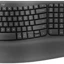 Logitech Wave Keys MK670 Combo, Wireless Ergonomic Keyboard with Signature M550 L Wireless Mouse, Comfortable Natural Typing, Bluetooth, Logi Bolt, for Multi-OS, Windows/Mac - Graphite