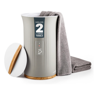 Live Fine Towel Warmer | Bucket Style Luxury Heater with LED Display, Adjustable Timer, Auto Shut-Off | Fits 40” x 70” Oversized Towel - Height 21.25 Inches and 12.9 Inches Wide