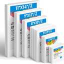 Gotideal Canvas for Painting, 14 Pcs Muti Pack Stretched Painting Canvas, Blank Paint Canvases for Acrylic, Oil, Art Supplies for Artists, Adults 4x4,4x6, 5x7, 8x10,9x12, 11x14 Set of 14 (White)