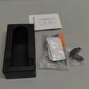 No Drill Adhesive Video Doorbell Mount Compatible for Ring/Blink Video Doorbell, Not Block Doorbell Sensor, QIBOX Anti-Theft Camera Mount Bracket Cover Holder (Black)