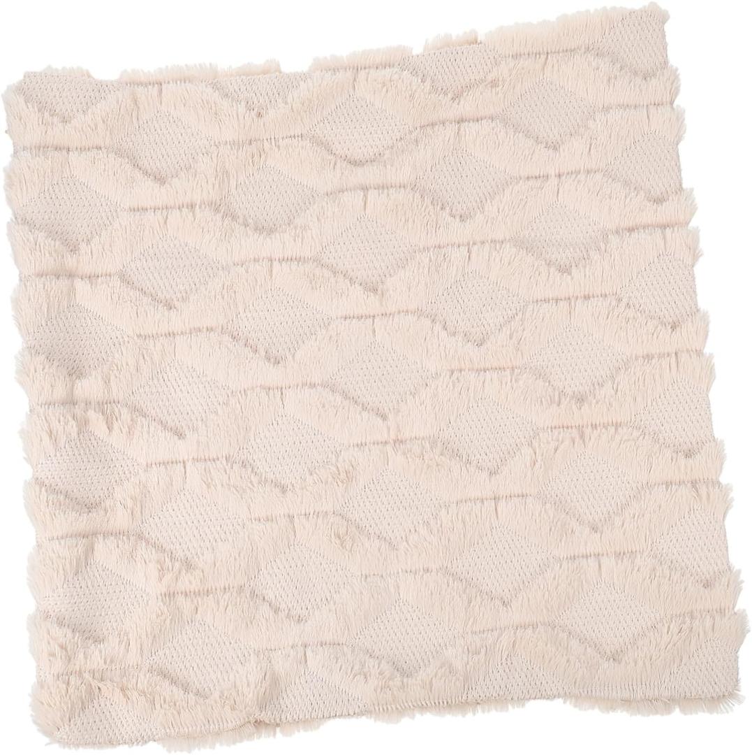 Soft Plush Pillow Cover Set for Couch and Bed Solid Color Comfortable Cushion Protector for Home Office and Living Room Decor