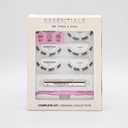 Essentials by Pro Lash Natural Lash Extension Kit Everyday Length Lash Clusters, DIY At-Home Extensions for Beginners, Lightweight False Lashes, Waterproof Wear
