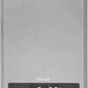 Escali T115S Ultra Thin Kitchen, Office, Herb Scale, Tare Functionality, LCD Digital Display, 11lb Capacity, Silver
