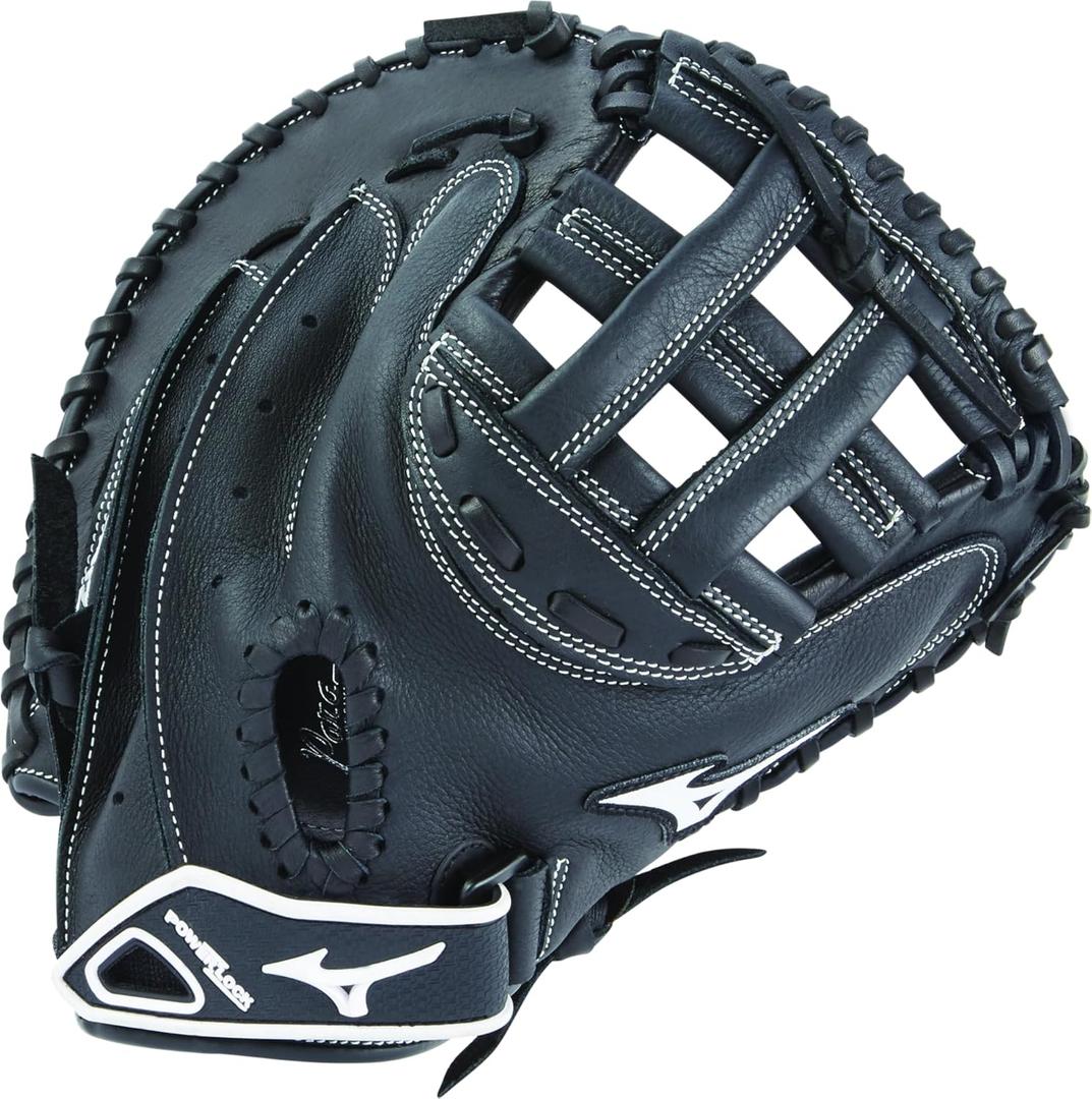 Mizuno Prospect Gxs102 Fastpitch Softball Catchers Mitts, Size 32.5, Black, Right Hand Throw