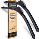 OEM Quality Windshield Wiper Blades, 22 and 22 DSV Standard Car Wiper Blades With Universal U/J Hook Only, Automotive Replacement Wiper Blades for my Car, Water Repellency Wiper Blade, Pack of 2