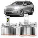 ZSTOPCL Fit for GMC 2015-2018 Sierra 1500 2500HD 3500HD 2018-2021 Terrain Xenon HID Light Replacement, 24000LM 600% Brightness D5S HID Bulbs, 6000K Cool White, Pack of 2