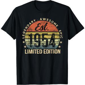 Est 1954 Limited Edition 71st Birthday Vintage 71 Year Old T-Shirt
