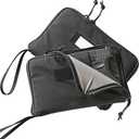 2-Pack Soft Pistol Cases Handgun Case Soft Pistol Rug Case Tactical Handgun Storage Pouch with for Hunting Shooting Range Sports Home storage3 of ID Patches Included (Black)