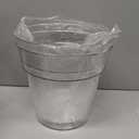 Baderke 3 Pack Nursery Pots Plastic Orchid Pot Extra Large Nursery Container with Holes for Plants(Clear,9.8 Inch)