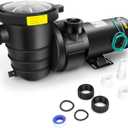 1.0 HP In/Above Ground Swimming Pool Pump, 110V 5220GPH Single Speed Pool Water Pumps lnground Above Ground with Filter Basket
