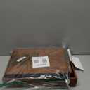 SONGMICS Small Folding Storage Ottoman, Foot Rest Stool, Cube Footrest, Synthetic Leather, 12.2 x 16.1 x 12.2 Inches, 286 lb Capacity, for Living Room, Bedroom, Dorm, Coffee Brown ULSF100K01