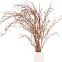 Melorca&Guilla Artificial Branches for Vase,3PCS 51inch Faux Branches Faux Curly Willow Branches,Bendable Fake Sticks Twigs Greenery Stems Branches for Shop Garden Office Home Dcor (3, Wood-51inch)
