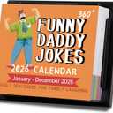 2026 Desk Calendar - 2026 Daily Calendar, Funny Calendars 2026 with 360+ Daily Jokes, 5.85" * 4.85", One Page a Day, Daily Joke Calendars with Interesting sentences and Vivid Pictures, Great Gift for Kids