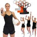 Spike Glove - Volleyball Training Aid - Great for Improving Power, Accuracy and Topspin on Serves and Spikes - Stretchy Silicone Glove Trains Aggressive Wrist Flick and Downward Finger position 3 pack
