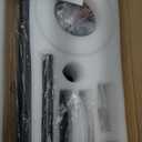 72 Inch Ceiling Fan with Light,Industrial Ceiling Fan with 8 Black Aluminium Blades,Smart Fan Compatible with Alexa,Garage Outdoor Indoor Fan for Patio and Living Room (Black/Single Aluminum-with WIFI)