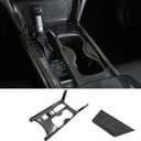 Center Console Gear Shift Frame Panel Water Cup Holder Decoration Cover Trim for Honda Accord 10th Gen 2018 2019 2020 2021 2022 Accessories ABS Carbon Fiber Interior Stickers