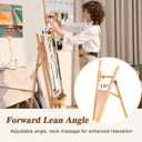 DJAR Large Painters Easel for Painting, Holds Canvas up to 49", Natural