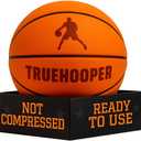 Silent Basketball Size 7 (29.5") & 3 Indoor Basketball (PRO Version) - Grooved Foam Ball for Quit Dribbling and Indoor Training - Higher Bounce Noiseless Ball - Non-Deforming Packaging (Orange)