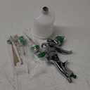 Hvlp Spray Gun, Air Spray Gun Paint Sprayer Gun with 1.4/1.7/2.0/2.5mm Nozzles, 600ml Capacity Great for Walls, Automotive, Home Improvement (Green)