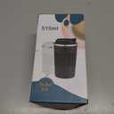 Car Coffee Cup 510ml Travel Mug Stainless Steel Thermal Insulated Coffee Cup - Vacuum Insulation Water Bottle for Hot and Cold Water Coffee and Tea Black Mug Cafeteria Coffee Cup with Lid