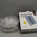 12 Inch Microwave Splatter Cover, Upgraded Microwave Cover for Food with Water Steamer, Integrated Handle, Splatter Guard, Cookware Lid, House Warming Gifts New Home, Grey