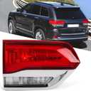 Huray Left Inner Taillight Fit for Jeep Grand Cherokee 2014-2021 Laredo/Limited/Overland/Summit Driver Side Tail Light Lamp Assembly Replacement for 68110047AB CH2802105
