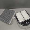 Cabin Air Filter Engine air Filter Compatible with Honda Accord 2.4L Gas Only 2008 2009 2010 2011 2012 Compatible with Crosstour 2012 2013 2014 2015 17220-R40-A00 80292-SEC-A01 80292- SDA-A01