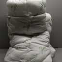 Mattress Topper King Size, Cooling Thick Breathable Viscose Made from Bamboo Mattress pad, Soft Quilted Fitted Mattress Cover with Down Alternative Fill (8-21”Deep Pocket)