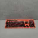seenda Wireless Keyboard, 2.4GHz Cordless Quiet Keyboard with USB Receiver, Full Size Cute Red Combo, Compatible for Windows Laptop Computer Desktop PC, Black and Red