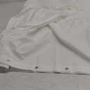 ORGANIC FABRIC SHOWER CURTAIN LINER - Standard Bathtub Size - A Stylish Quality Bathroom Drape - Earth Friendly, Non-Toxic + Odor-Free Cotton Liner - Light-Weight White Shower Curtain - 72x84 WOC