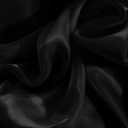 Entisn Sparkle Organza Fabric, 10 Yards Continuous with 59 Inch Wide Shimmer Sheer Organza, Shiny Black Fabric for Stage Costume, Fashion Dress, DIY Crafts, Wedding Decoration, Arch Backdrop