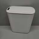 Cesun Motion Sensor Trash Can, 5 Gallon Automatic Bathroom Garbage Can with Lid, Touchless Smart Plastic Slim Wastebasket for Bathroom, Office, rv, Bedroom, Living Room, White
