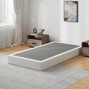 7 Inch Box Spring Twin Size Bed Base, 1500lbs Heavy Duty Twin Box Spring Metal Mattress Foundation, Tool-Free Easy Assembly, Noise Free